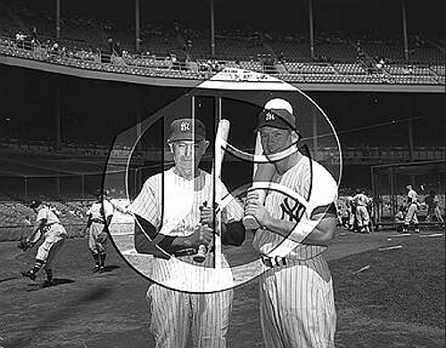 Frank Home Run Baker and Mickey Mantle56N0315